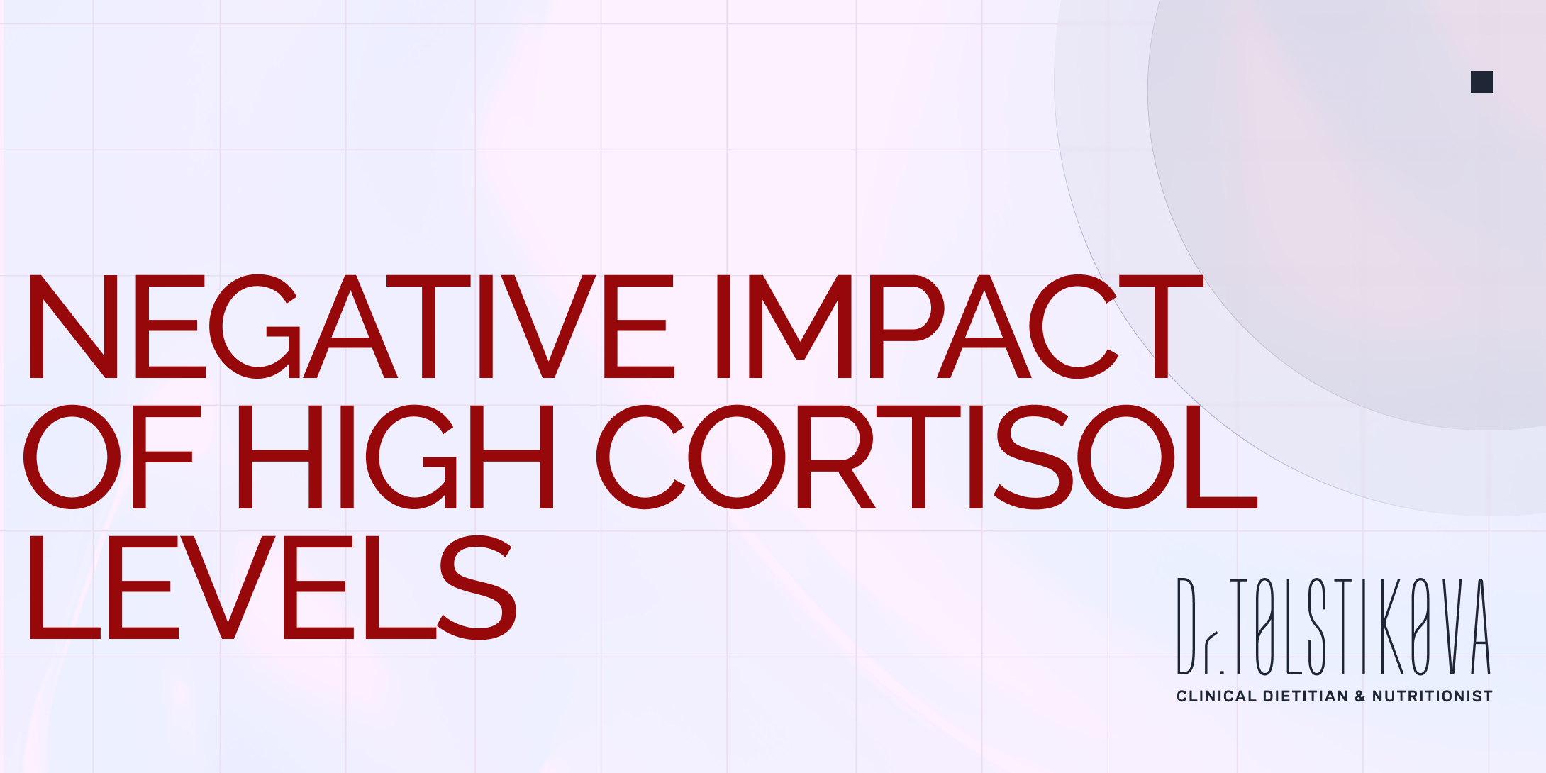 Negative impact of high cortisol levels. How to test it?